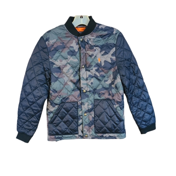 POLO RALPH LAUREN BOYS NYLON QUILTED CAMO JACKET - Picture 2 of 4